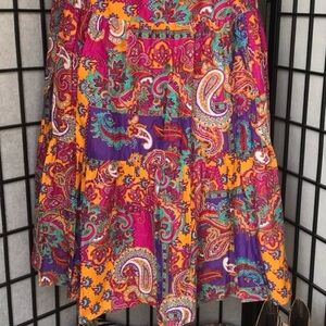 NWOT Ralph Lauren Green Label Bohemian Tiered Skirt